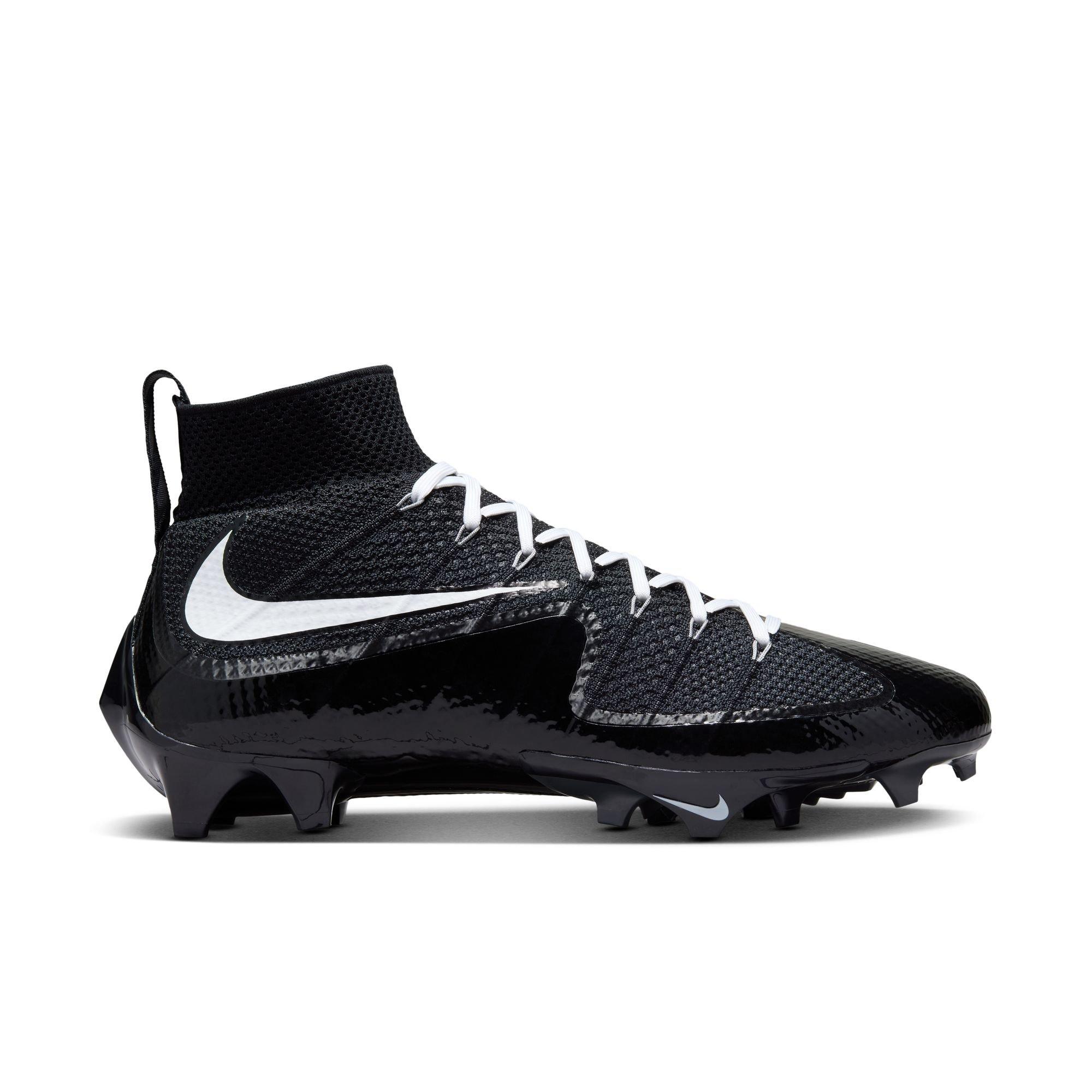 Nike Vapor Edge 360 Untouchable Football Cleat Black White | Hibbett